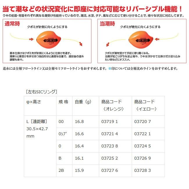 キザクラ) ZENSOH QURURI Lサイズ うき 水平ウキ 全層水平ウキ