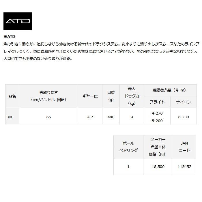 (ダイワ) 17タナセンサー 300 115452 リール 両軸リール カウンター付き｜a-k-k｜02