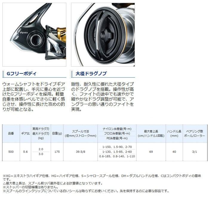 シマノ) サハラ 500 038883 リール スピニングリール : 熊人