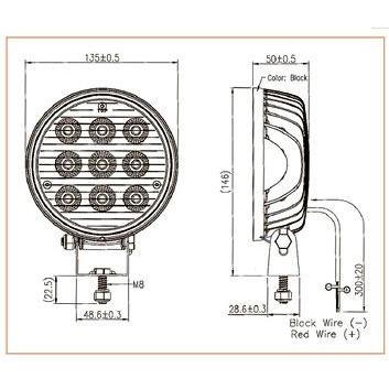マリン用LEDライト デッキライト LED-27W RP リガーマリンの画像