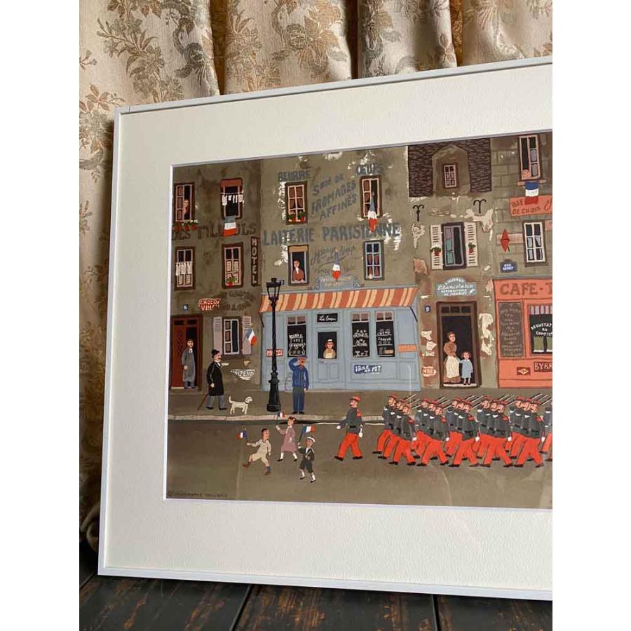 版画　大判リトグラフ　7月14日のパレード　[有名画家ドラクロア] 未使用 版画 大判リトグラフ 7月14日のパレード [有名画家ドラクロア