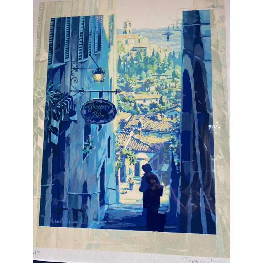 絵画 シルクスクリーン版画 シ―ト 笹倉鉄平 モンタルチーノ／絵画 版画 シルクスクリーン 全国送料