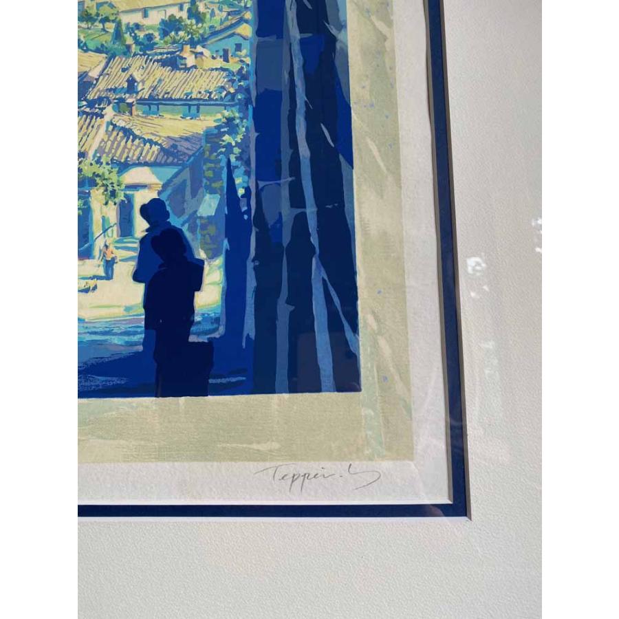 絵画　シルクスクリーン版画　額装品 笹倉鉄平 モンタルチーノ／絵画 版画 シルクスクリーン 全国送料