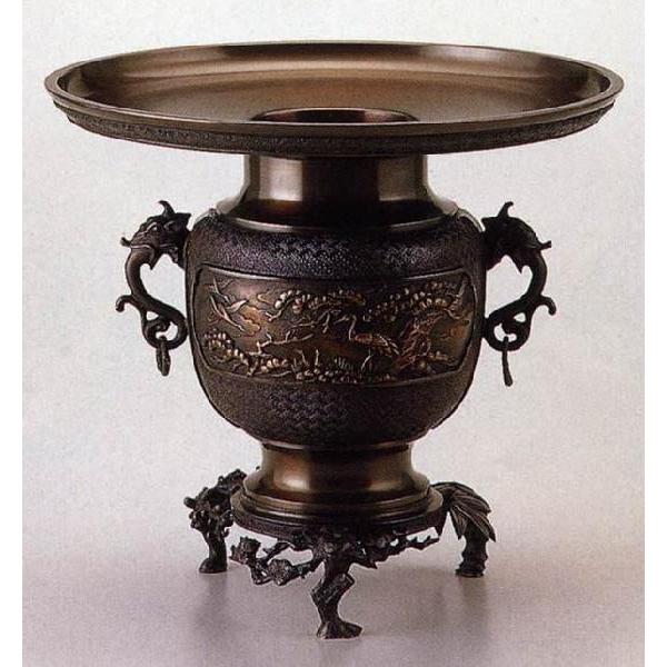 11号 松竹梅 126-57 華道 華道具 床の間 置物 銅 ブロンズ : 古都