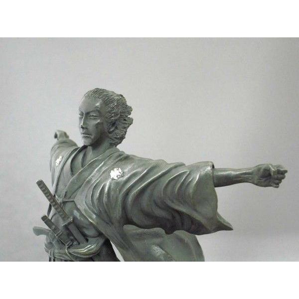 茨木彰 作品／坂本龍馬像 46-06 床の間 銅像 置物 送料無料 : 古都 