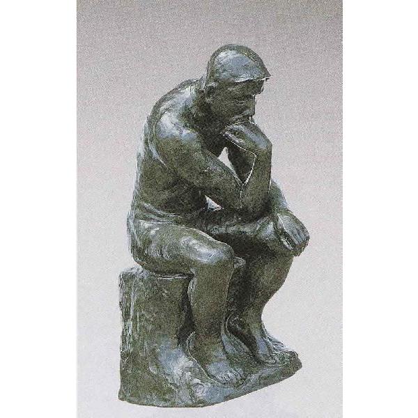 大型ブロンズ像　考える人 4-55　27号　床の間　置物　銅像
