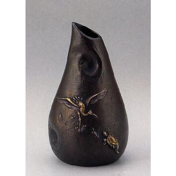 高岡銅器製尺八虚無僧像 約18センチ 高岡銅器製尺八虚無僧