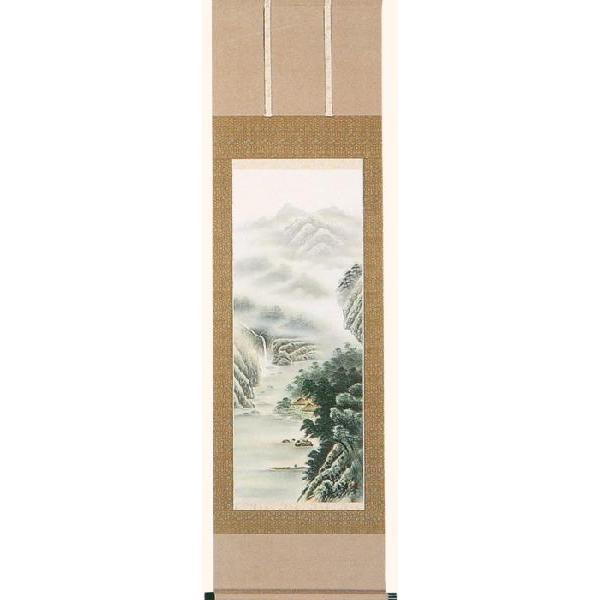 60％OFF】 匿名配達 掛け軸 淡彩山水 尺五巾立 インテリア fawe.org