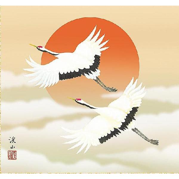 掛け軸　旭日飛翔　伊藤渓山　掛軸_1