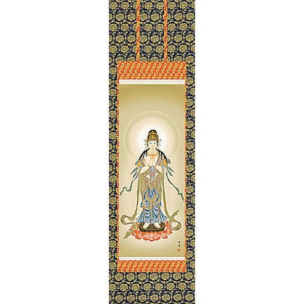 掛け軸 聖観音  涌き水 雲峰 掛軸 楽器、手芸、コレクション-美術、工芸品