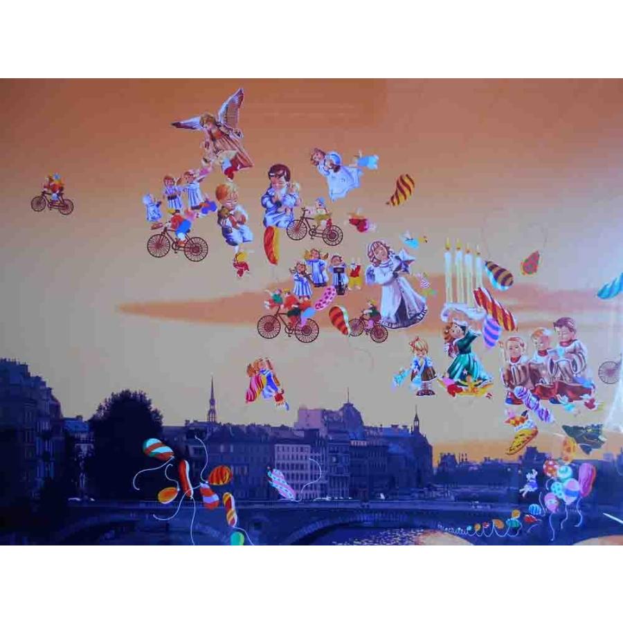 絵画 ヒロ、ヤマガタ／ホリデータイム 版画 シルクスクリーン