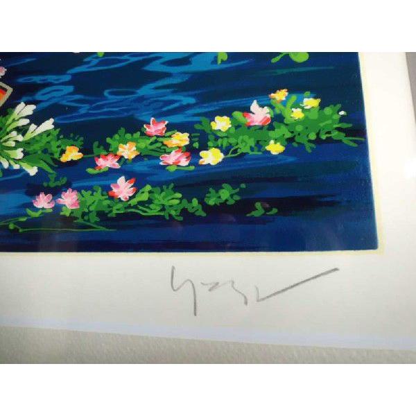 絵画 ヒロ、ヤマガタ フラワーフェスティバル 版画 シルク