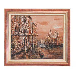 絵画　「ヴェネチア」　マリオ・ガルシア　油絵　額
