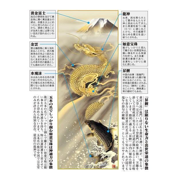 森山観月 霊峰昇鯉登龍門 開運 掛け軸 掛軸 特別価格商品 : 古都-京都