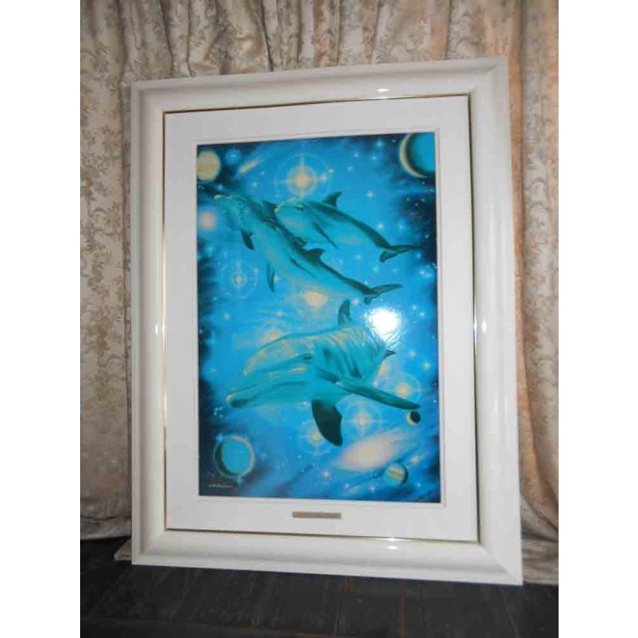 クリスチャンラッセン　イントゥーザブルー　版画　保証書あり クリスチャンラッセン イントゥーザブルー 版画 保証書あり