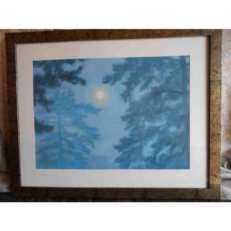 東山魁夷 松と月 絵画 複製画 : 古都-京都 掛け軸専門店文永堂 - 通販