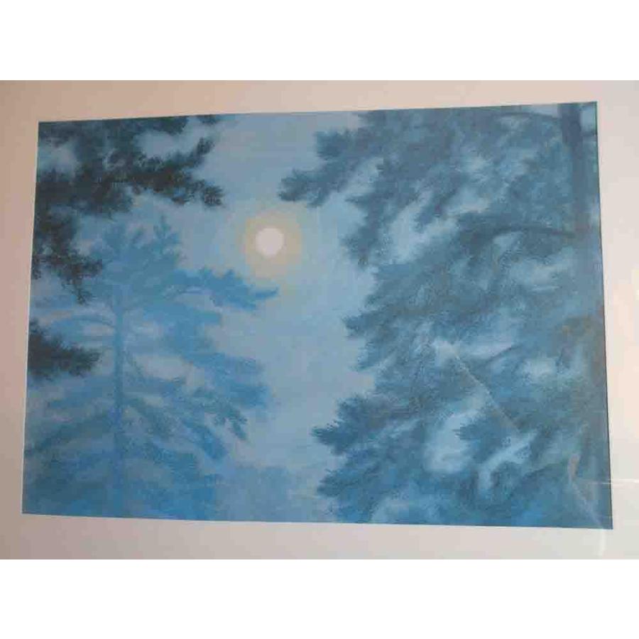 東山魁夷 松と月 絵画 複製画 : 古都-京都 掛け軸専門店文永堂 東山魁夷 松と月 絵画 複製画 : 古都-京都 掛け軸専門店文永堂