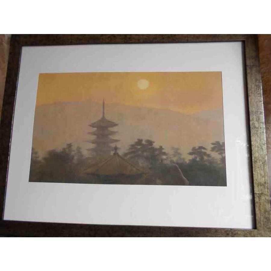 東山魁夷 朝の塔 絵画 複製画 : 古都-京都 掛け軸専門店文永堂