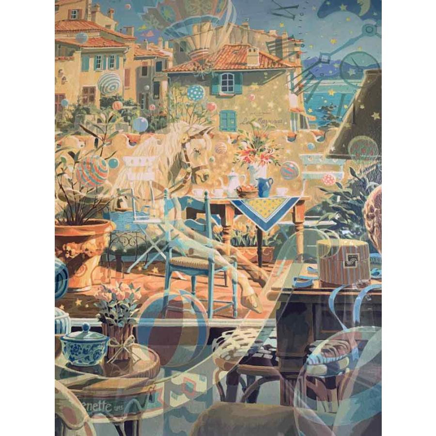 絵画006 アトリエ富士吉田から金の赤富士○がんどうあつし絵画油絵F6号