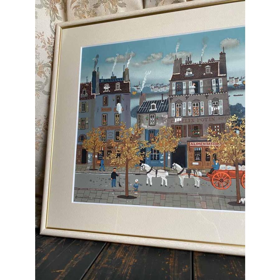 ミッシェル・ドラクロア リトグラフ 本物 「夜明け」 版画 