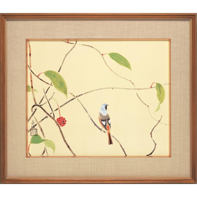 中村岳陵、【鶴】、希少な大判額装用画集より、豪華限定版、新品額装付 送料無料 中村岳陵 初冬 彩美版 複製画 額装 絵画 版画 : 古都