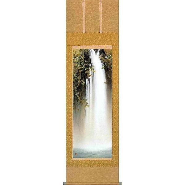 掛け軸 楓瀑 美濃正堂 芸術年鑑掲げる原作者 掛軸 全国貨物輸送無料 日本画-美術、工芸品