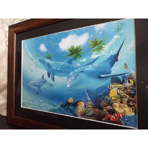 【クリアー様】ラッセン オーシャンサンクチュアリ 絵画 額装 ポスター クリアー様】ラッセン オーシャンサンクチュアリ 絵画 額装