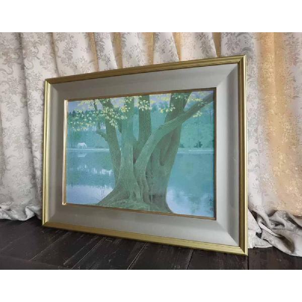 【新品】東山魁夷 『若葉の季節』複製画 　高級金泥額付　風景画 東山魁夷 若葉の季節 | 絵画など美術品の販売と買取 | 東京