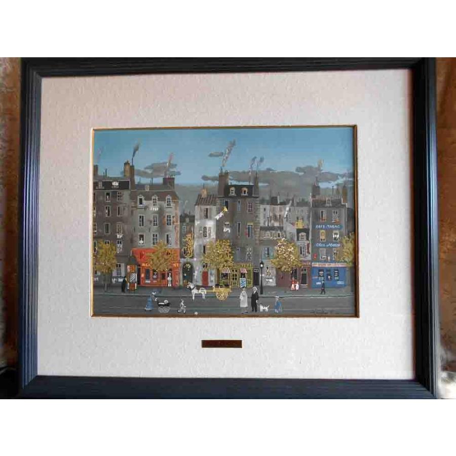 版画 ミッシェル・ドラクロワ／カフェパリジェンヌ リトグラフ