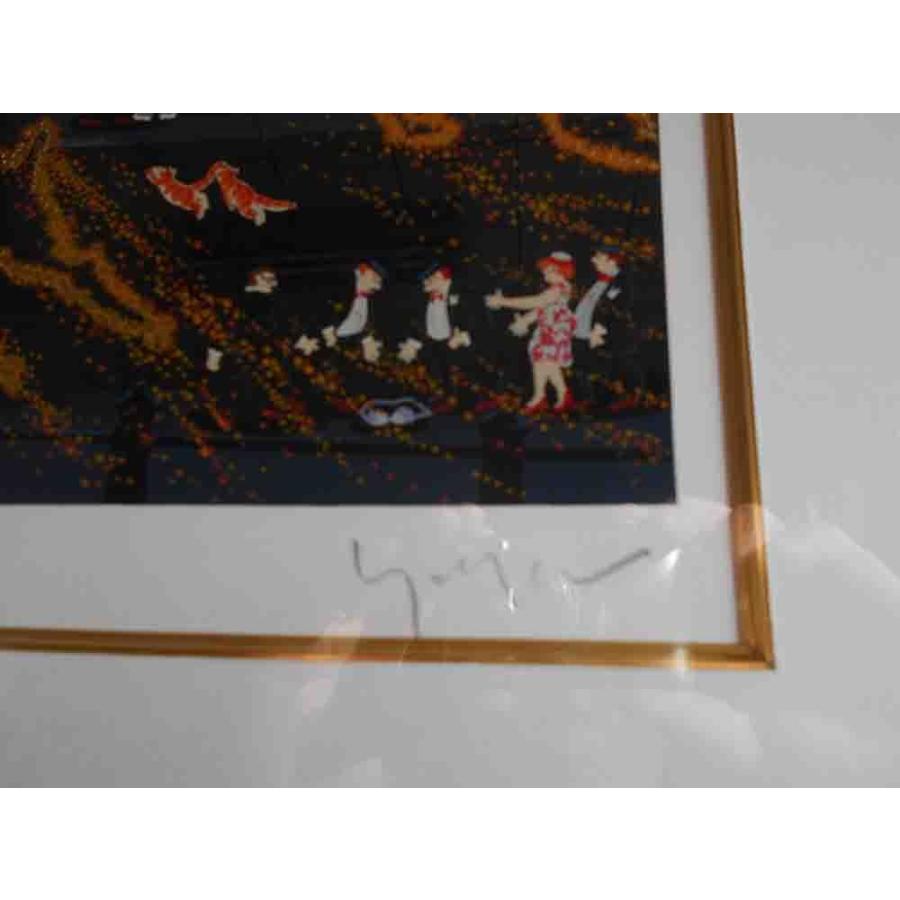 絵画 ヒロ、ヤマガタ ロンドンビックベン 版画 シルクスクリーン