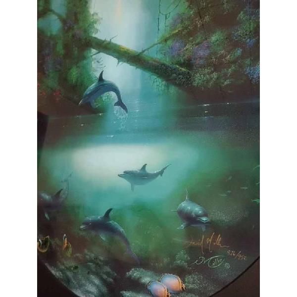 絵画 デビッドミラー セイクリッド・プール ミクスドメディア ラッセン