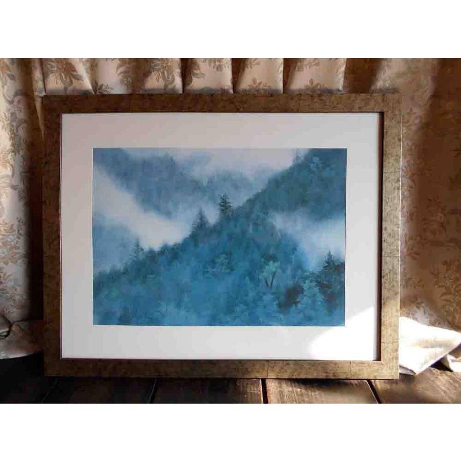 東山魁夷、朝雲、希少画集画、新品額装付