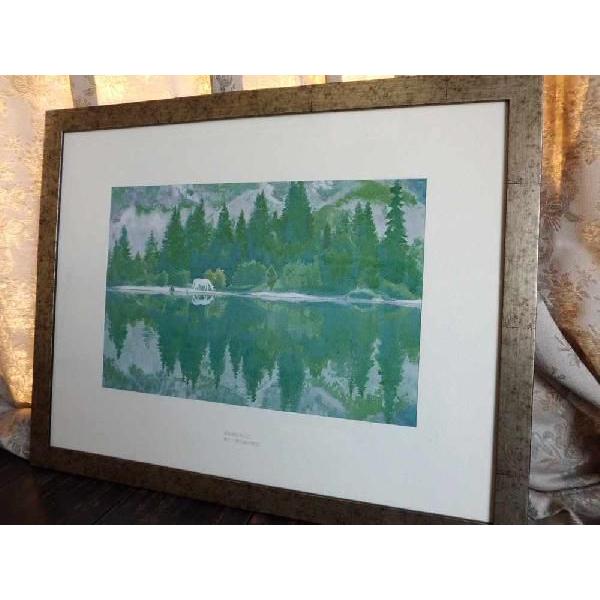 東山魁夷 湖澄む 絵画 複製画 : 古都-京都 掛け軸専門店文永堂 - 通販