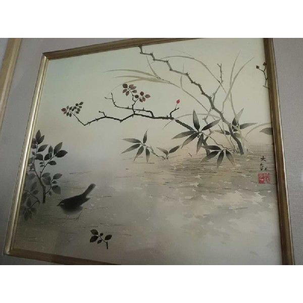 横山 大観 四季花鳥4枚セット 日本画 肉筆 絵画 色紙 : 古都 横山 大観 四季花鳥4枚セット 日本画 肉筆 絵画 色紙 : 古都