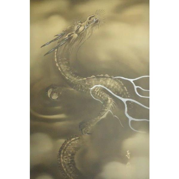 掛け軸「朝顔」仲田龍安　二重箱　高級良品　未使用品 掛軸 (掛け軸) 十二神将昇龍図 石田芳園 （尺五立・紙箱入り）約
