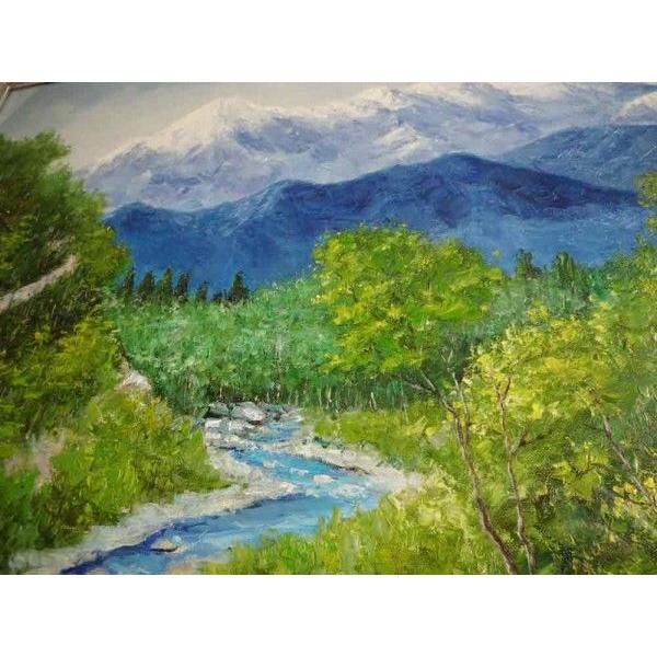 油絵 絵画 常念岳／佐野次郎 油彩画 全国送料無料 : 古都-京都 掛け軸