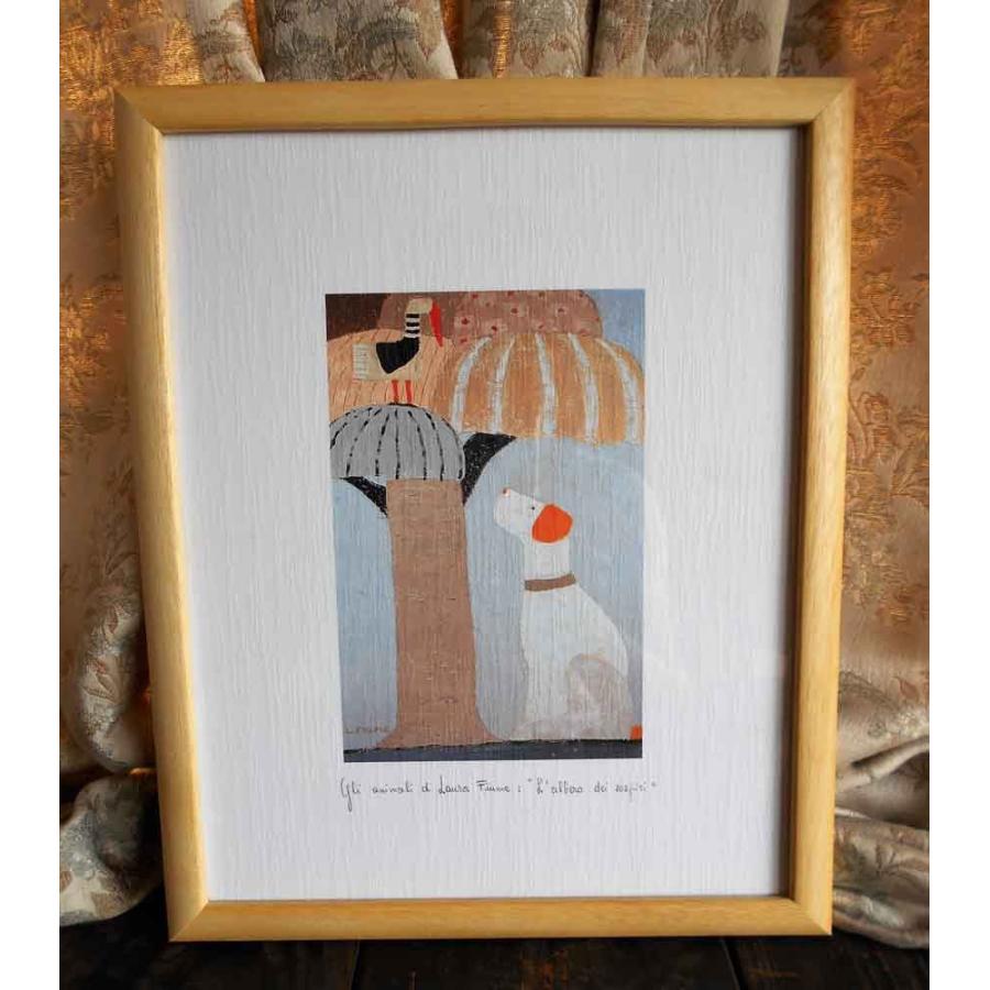 絵画 ラウラ.フューメ イヌ 犬 オフセット印刷／アートポスター : 古都