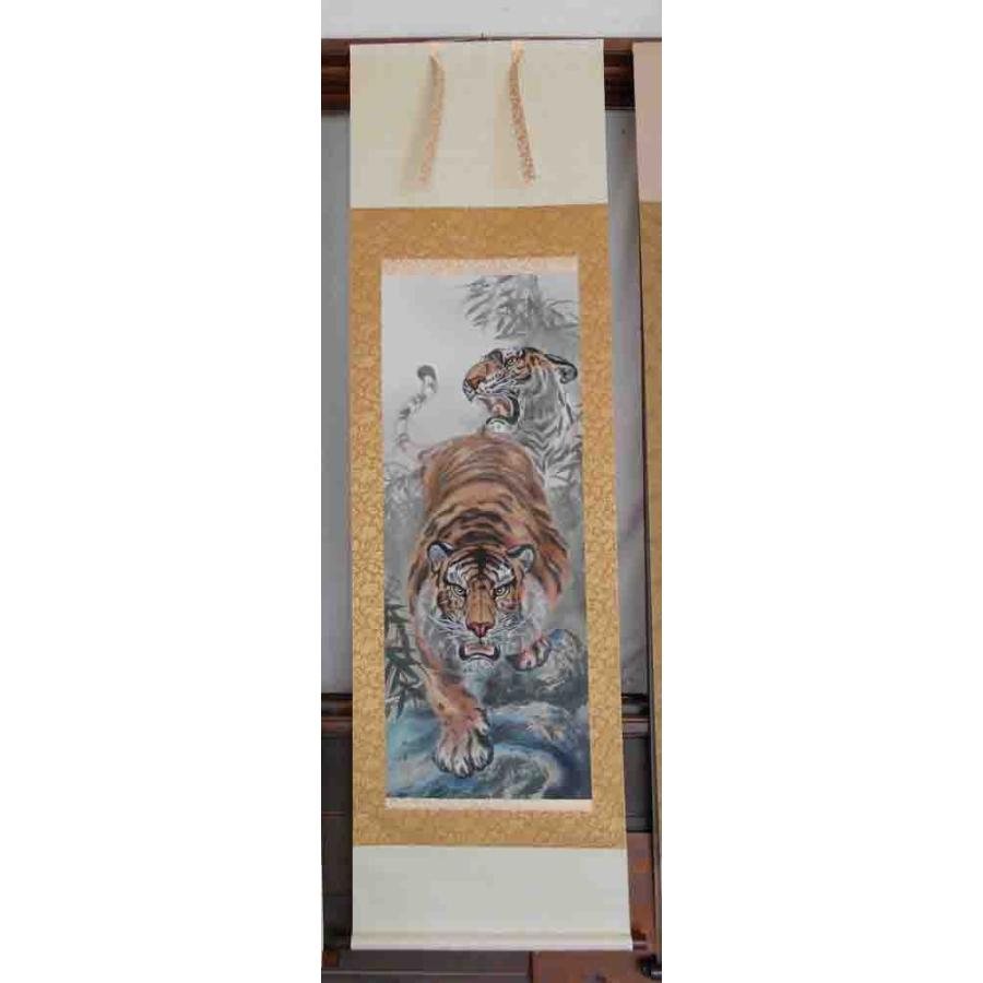 【極美品】レア虎と鷲/掛け軸【アンティーク】逸品 極美品】レア虎と鷲/掛け軸【アンティーク】逸品 - メルカリ