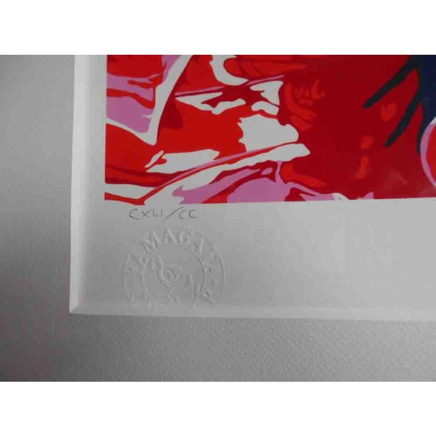 ヒロヤマガタ 【ハイビスカス】 シルクスクリーン 絵画 ヒロ、ヤマガタ ハイビスカス 版画 シルクスクリーン