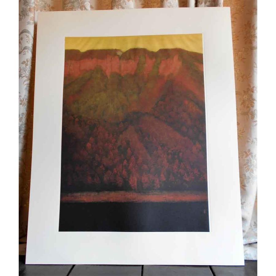 東山魁夷、【晩照】、希少な画集画、新品高級額・額装付、状態良好 東山魁夷、【晩照】、希少な画集画、新品高級額・額装付、状態