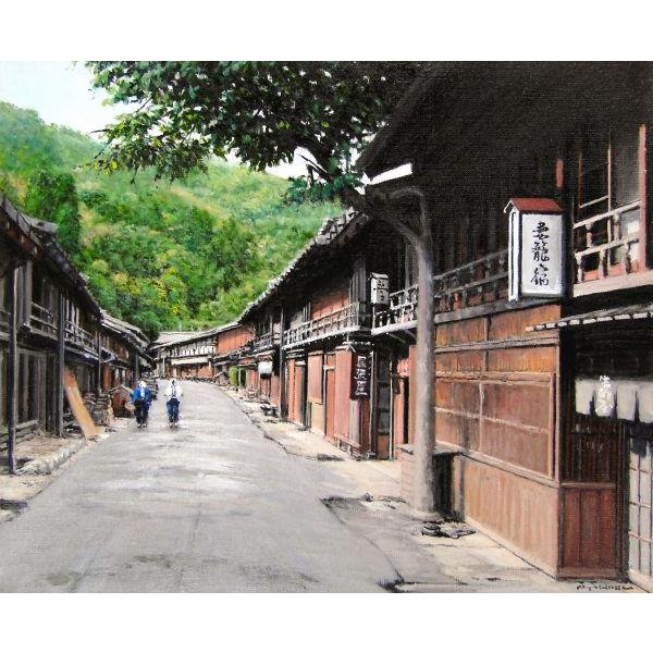 絵画　油絵　軽井沢　雲場池　ミニ美 絵画 油絵 軽井沢 雲場池 ミニ美