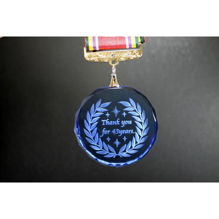 メダル 名入れ クリスタル スポーツ大会記念品 表彰式 卒団記念品 先生