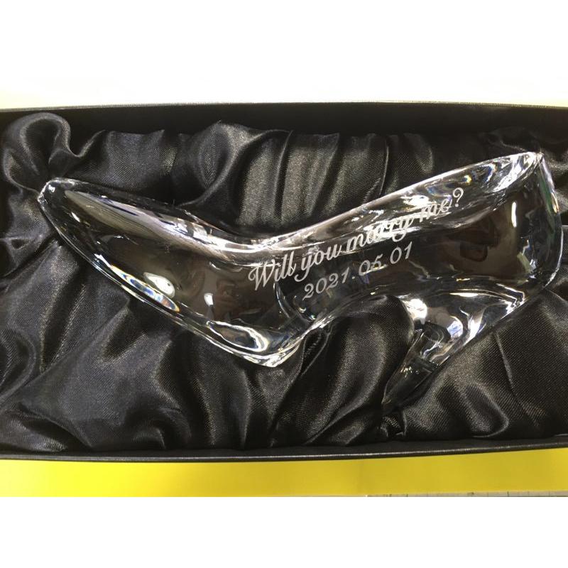 ガラスの靴ハイグレードタイプ プロポーズ 名入れ シンデレラシューズ