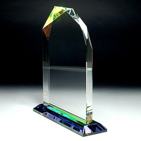 楯　クリスタル DP-5（M：16cm×19.5cm×4cm）ホログラム （サンドブラスト印刷・レーザー彫刻・カラー印刷）スポーツ大会記念品 表彰楯 退職記念品_2