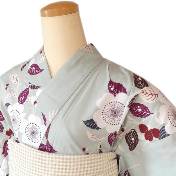 撫松庵」仕立て上がり浴衣 枝垂桜 セイジ : いつも元気なきもの屋さん