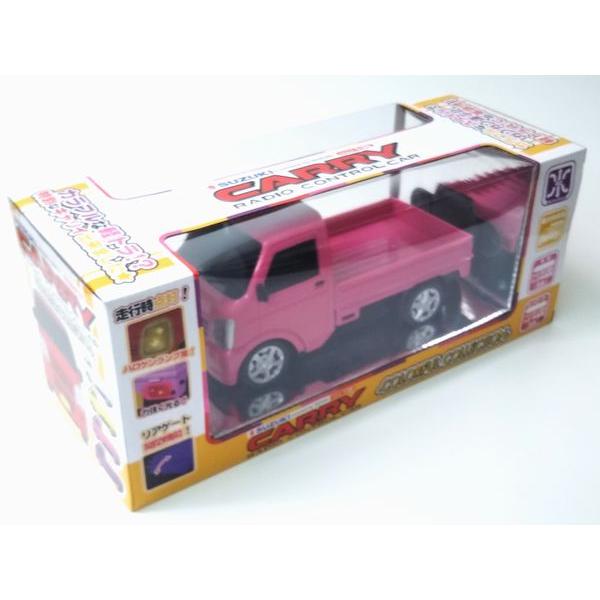 送料無料 通常地域 ライトが光る 運べる Linx 軽トラック型1 ラジコンカー Suzukiスズキキャリー ピンク A Kind あきんど 通販 Yahoo ショッピング