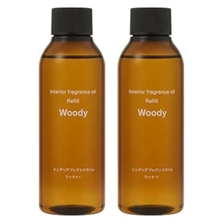 2本セット インテリアフレグランスオイル ウッディ 詰替用 200mL 無印