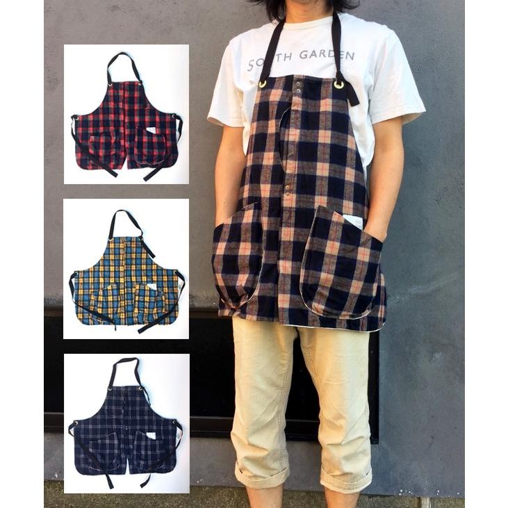 suolo（スオーロ） GRIZZLY グリズリーエプロン チェック : APRON LIFE