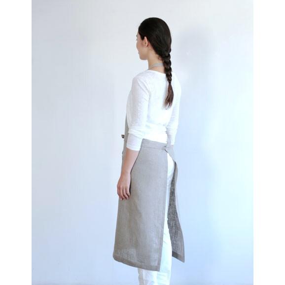 fog linen work（フォグリネンワーク） リネンフルエプロン ナチュラル