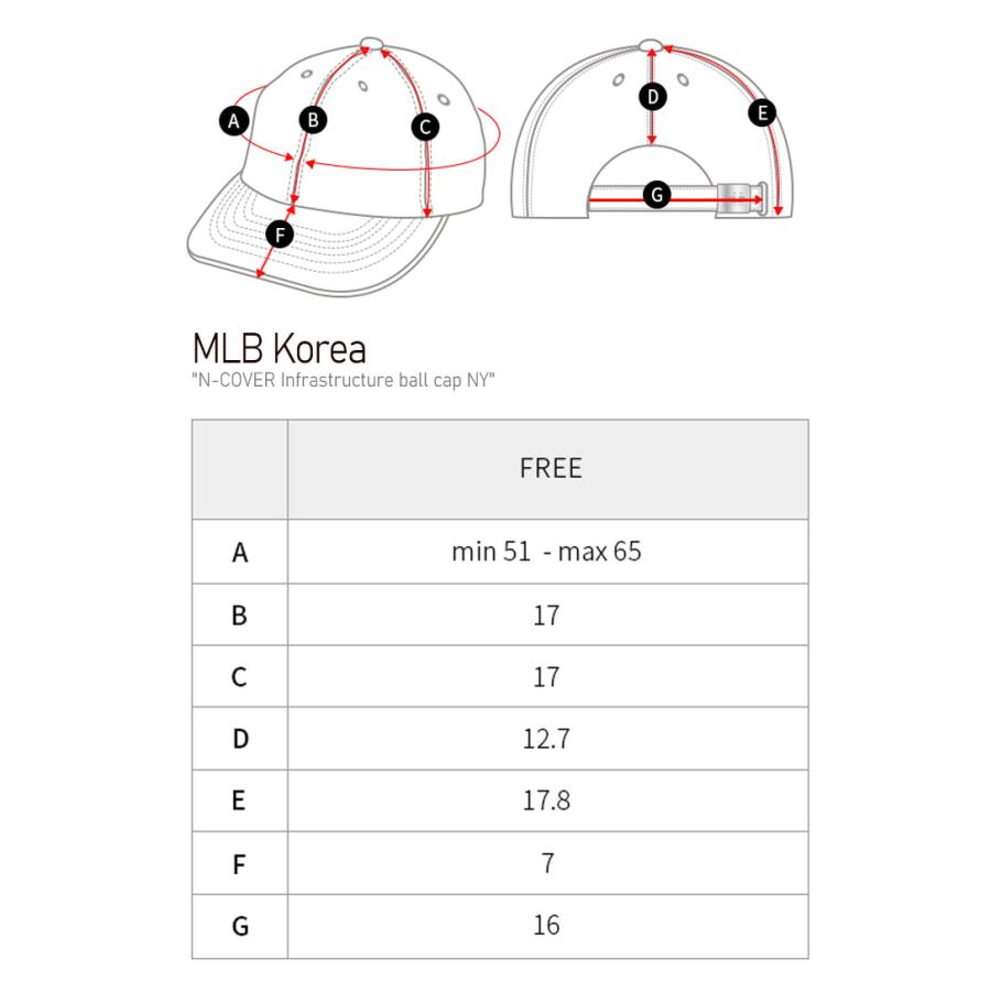 エムエルビー キャップ MLB Korea N-COVER Infrastructure ball cap NY Nカバー インフラストラクチャー ボールキャップ ニューヨークヤンキース 3ACP6601N ACC｜a-labs｜07